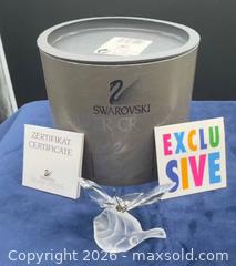 MaxSold Auction: Swarovski butterfly on leaf with box & papers  - Markham (Ontario, Canada) SELLER MANAGED Downsizing Online Auction - Loring Crescent
