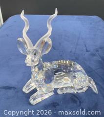 MaxSold Auction: Swarovski Kudu crystal figurine in box  - Markham (Ontario, Canada) SELLER MANAGED Downsizing Online Auction - Loring Crescent