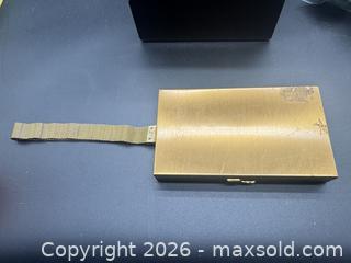MaxSold Auction: Vintage metal compact carryall wristlet purse - Markham (Ontario, Canada) SELLER MANAGED Downsizing Online Auction - Loring Crescent