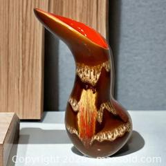 MaxSold Auction: RARE Vintage MCM Drip Glaze Ceramic Biomorphic Pottery Vase Maurice Chalvignac - Ottawa (Ontario, Canada) SELLER MANAGED Downsizing Online Auction - Borland Drive