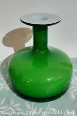 MaxSold Auction: Holmgaard Style Green Cased Glass Vase - View Royal (British Columbia, Canada) SELLER MANAGED Downsizing Online Auction - Pheasant Lane