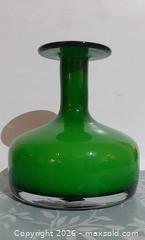 MaxSold Auction: Holmgaard Style Green Cased Glass Vase - View Royal (British Columbia, Canada) SELLER MANAGED Downsizing Online Auction - Pheasant Lane