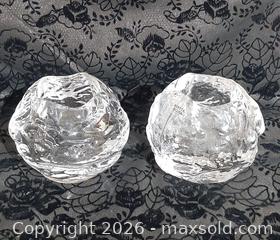 MaxSold Auction: Kosta Boda Snowball Candleholders - View Royal (British Columbia, Canada) SELLER MANAGED Downsizing Online Auction - Pheasant Lane