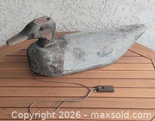 MaxSold Auction: Old Hand Carved Weighted Duck Decoy - View Royal (British Columbia, Canada) SELLER MANAGED Downsizing Online Auction - Pheasant Lane