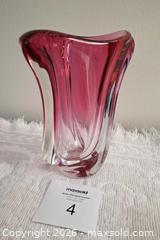 MaxSold Auction: Val St. Lambert Signed Vase - View Royal (British Columbia, Canada) SELLER MANAGED Downsizing Online Auction - Pheasant Lane