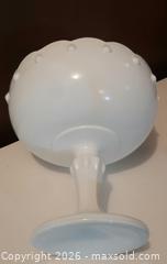MaxSold Auction: Vintage Indiana Glass Milk Glass Compote - View Royal (British Columbia, Canada) SELLER MANAGED Downsizing Online Auction - Pheasant Lane