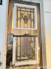 MaxSold Auction: (2) sets of double hung stained glass windows rustic! - Trenton (New Jersey, USA) SELLER MANAGED Moving Online Auction - Harrison Avenue