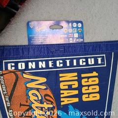 MaxSold Auction: 1999 NCAA basketball  national Champions UCONN pennant  - Waterford (New Jersey, USA) SELLER MANAGED Downsizing Online Auction - Chew Road
