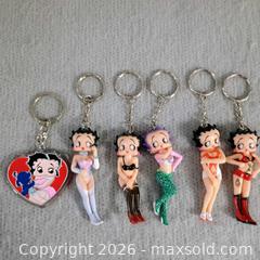 MaxSold Auction: Betty boop key chains lot (6) - Waterford (New Jersey, USA) SELLER MANAGED Downsizing Online Auction - Chew Road