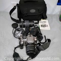 MaxSold Auction: Canon EOS REBEL camera and len and bag - Waterford (New Jersey, USA) SELLER MANAGED Downsizing Online Auction - Chew Road