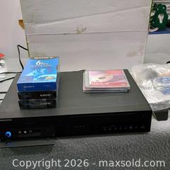MaxSold Auction: Samsung DVD RECORDER and VCR IN BOX with remote and blanks  - Waterford (New Jersey, USA) SELLER MANAGED Downsizing Online Auction - Chew Road
