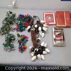 MaxSold Auction: Xmas lot vintage light sets etc All working  - Waterford (New Jersey, USA) SELLER MANAGED Downsizing Online Auction - Chew Road