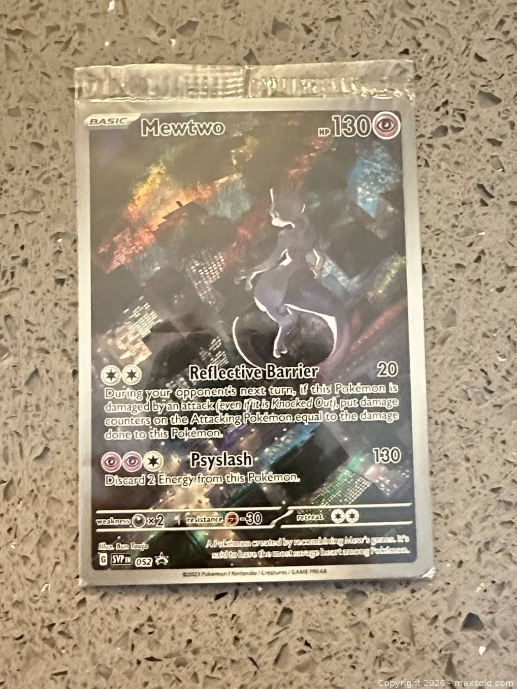 mewtwo pokemon 151 card 2023 Scarlet & Violet Promo (A) Captured in a crystal Pokemon Scarlet & Violet 151
