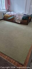 MaxSold Auction: Large Green Area Rug 9' x 11' - Toronto (Ontario, Canada) PARTNER MANAGED Downsizing Online Auction - Dawlish Avenue