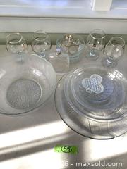 MaxSold Auction: Lot of Mixed Vintage Clear Pressed Glass Tableware - Toronto (Ontario, Canada) PARTNER MANAGED Downsizing Online Auction - Dawlish Avenue