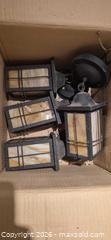 MaxSold Auction: Vintage Lanterns, Set of 4 Dark Metal Sconces - Toronto (Ontario, Canada) PARTNER MANAGED Downsizing Online Auction - Dawlish Avenue