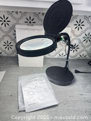 MaxSold Auction: Desktop Magnifying Glass with Light  - Belleville (Ontario, Canada) SELLER MANAGED Downsizing Online Auction - Pringle Drive