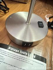 MaxSold Auction: New Set of 2 Table Lamps with usb ports and Ac outlet - Belleville (Ontario, Canada) SELLER MANAGED Downsizing Online Auction - Pringle Drive
