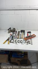 MaxSold Auction: Vintage Tools: clamps, files, wrench, mallet, etc - Dundee Township (Illinois, USA) PARTNER MANAGED Reseller Online Auction - Airport Road