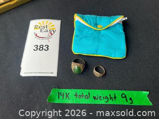 MaxSold Auction: 14K Gold Rings - Vancouver (British Columbia, Canada) PARTNER MANAGED Estate Sale Online Auction - Pendrell (CONDO)