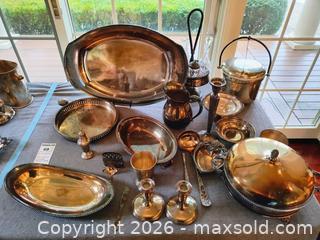 MaxSold Auction: Mixed Sterling & Silverplate Serving Pieces Lot B - Plymouth (Massachusetts, USA) PARTNER MANAGED Moving Online Auction - Stonebridge