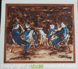 MaxSold Auction: Art on canvas #5 - Burlingame (California, USA) SELLER MANAGED Reseller Online Auction - Adrian Road (STORAGE)