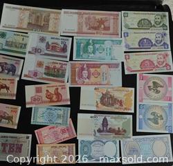 MaxSold Auction: Banknotes Lot – Various Denominations (Loose Notes) - Burlingame (California, USA) SELLER MANAGED Reseller Online Auction - Adrian Road (STORAGE)