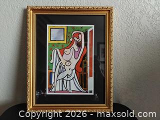 MaxSold Auction: Collectible Vintage Pablo Picasso, Large Nude in an Armchair - Burlingame (California, USA) SELLER MANAGED Reseller Online Auction - Adrian Road (STORAGE)