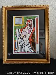 MaxSold Auction: Collectible Vintage Pablo Picasso, Large Nude in an Armchair - Burlingame (California, USA) SELLER MANAGED Reseller Online Auction - Adrian Road (STORAGE)
