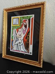 MaxSold Auction: Collectible Vintage Pablo Picasso, Large Nude in an Armchair - Burlingame (California, USA) SELLER MANAGED Reseller Online Auction - Adrian Road (STORAGE)