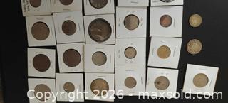 MaxSold Auction: Mixed World Coin Lot, 25–50 Coins - Burlingame (California, USA) SELLER MANAGED Reseller Online Auction - Adrian Road (STORAGE)