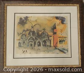 MaxSold Auction: Salvador Dali 'Homage To  Venice'  - Burlingame (California, USA) SELLER MANAGED Reseller Online Auction - Adrian Road (STORAGE)