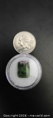 MaxSold Auction: Tsavorite Garnet - 10.47ct - Burlingame (California, USA) SELLER MANAGED Reseller Online Auction - Adrian Road (STORAGE)