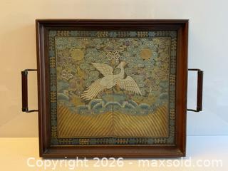 MaxSold Auction: Antique Asian Silk Tapestry + Walnut Tea Tray  - Toronto (Ontario, Canada) PARTNER MANAGED Estate Sale Online Auction - Leacock Crescent