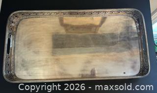 MaxSold Auction: Antique Rectangular Silver Plated Galley Tray  - Toronto (Ontario, Canada) PARTNER MANAGED Estate Sale Online Auction - Leacock Crescent