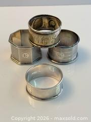 MaxSold Auction: Antique Sterling Silver Napkin Rings  - Toronto (Ontario, Canada) PARTNER MANAGED Estate Sale Online Auction - Leacock Crescent