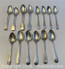 MaxSold Auction: Antique Sterling Silver Spoons x14 - Toronto (Ontario, Canada) PARTNER MANAGED Estate Sale Online Auction - Leacock Crescent