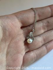 MaxSold Auction: Cultured Pearl + Diamond (?) Pendant Necklace  - Toronto (Ontario, Canada) PARTNER MANAGED Estate Sale Online Auction - Leacock Crescent