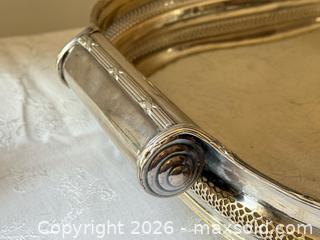 MaxSold Auction: Fabulous Antique Silver Plated Tray with Rolled Handles  - Toronto (Ontario, Canada) PARTNER MANAGED Estate Sale Online Auction - Leacock Crescent