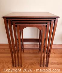 MaxSold Auction: French Edwardian Antique Inlaid Set of 4 Nesting Tables - Toronto (Ontario, Canada) PARTNER MANAGED Estate Sale Online Auction - Leacock Crescent