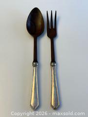 MaxSold Auction: Sterling Silver + Rosewood Salad Serving Utensils  - Toronto (Ontario, Canada) PARTNER MANAGED Estate Sale Online Auction - Leacock Crescent
