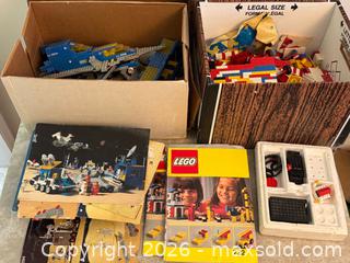 MaxSold Auction: Two Boxes of Vintage LEGO Pieces with Manuals – As Found - Toronto (Ontario, Canada) PARTNER MANAGED Estate Sale Online Auction - Leacock Crescent
