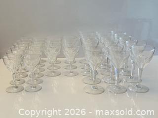 MaxSold Auction: Val Saint Lambert Crystal Liqueur Glass Stemware Lot   - Toronto (Ontario, Canada) PARTNER MANAGED Estate Sale Online Auction - Leacock Crescent