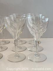 MaxSold Auction: Val Saint Lambert Thumbprint Wine Claret Glasses x17 - Toronto (Ontario, Canada) PARTNER MANAGED Estate Sale Online Auction - Leacock Crescent