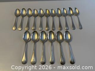 MaxSold Auction: Vintage Birks Sterling Silver Old English Pattern Tea Spoons x16 - Toronto (Ontario, Canada) PARTNER MANAGED Estate Sale Online Auction - Leacock Crescent