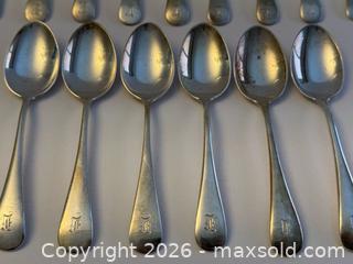 MaxSold Auction: Vintage Birks Sterling Silver Old English Pattern Tea Spoons x16 - Toronto (Ontario, Canada) PARTNER MANAGED Estate Sale Online Auction - Leacock Crescent