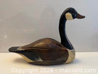 MaxSold Auction: Vintage Canadian Goose Hand Carved Decoy Signed  - Toronto (Ontario, Canada) PARTNER MANAGED Estate Sale Online Auction - Leacock Crescent