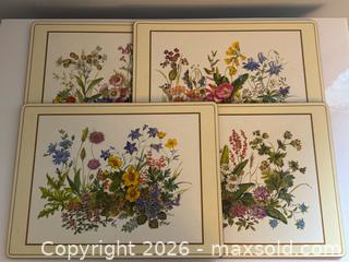 MaxSold Auction: Vintage Pimpernel De Luxe Finish Placemats with Botanical Flower Designs  - Toronto (Ontario, Canada) PARTNER MANAGED Estate Sale Online Auction - Leacock Crescent
