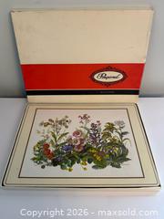 MaxSold Auction: Vintage Pimpernel De Luxe Finish Placemats with Botanical Flower Designs  - Toronto (Ontario, Canada) PARTNER MANAGED Estate Sale Online Auction - Leacock Crescent