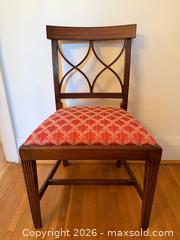 MaxSold Auction: Antique Regency Style Banded Walnut Dining Chairs  - Toronto (Ontario, Canada) PARTNER MANAGED Estate Sale Online Auction - Highbourne Road